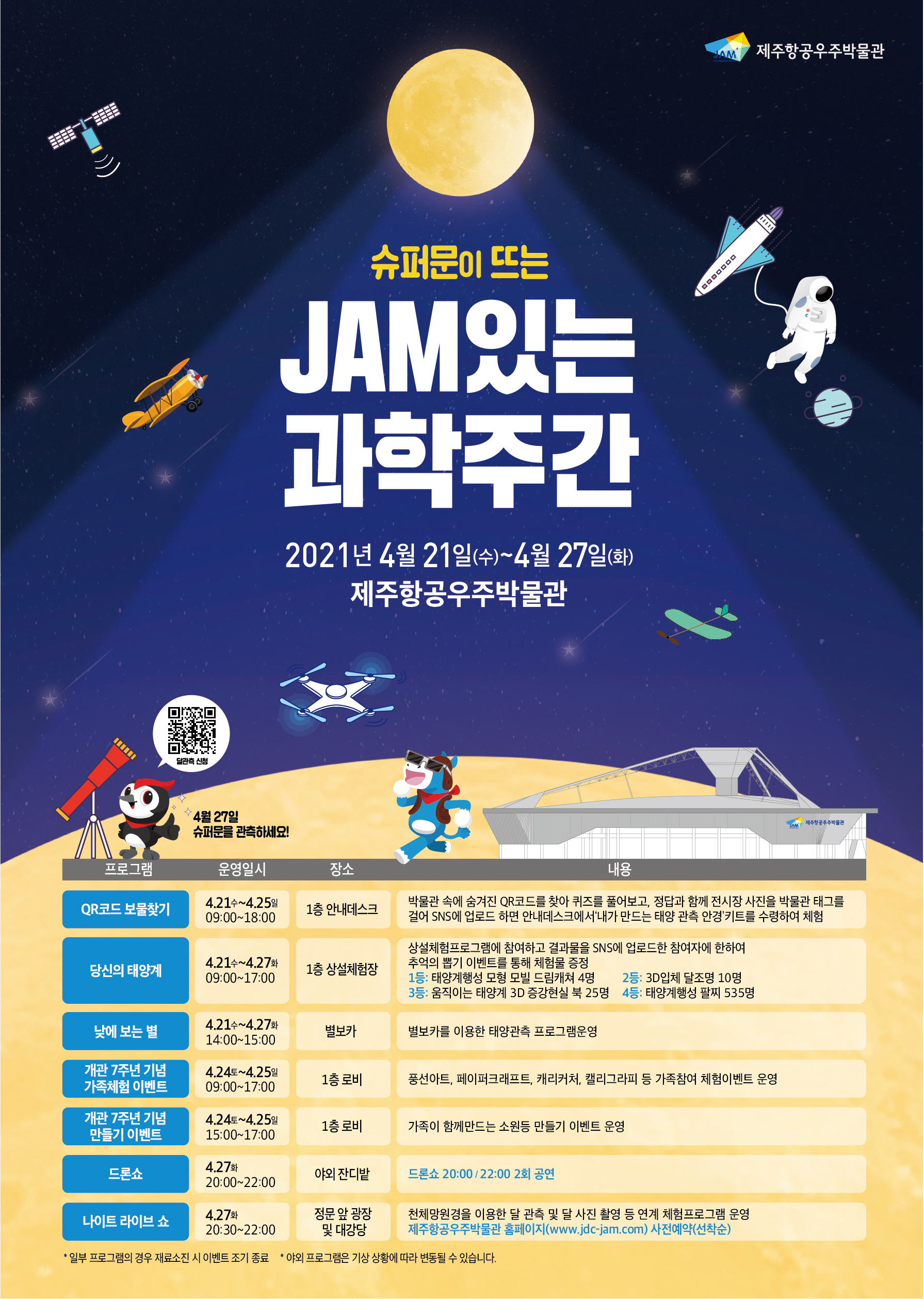 제주항공우주박물관, 「JAM있는 과학주간」 운영 섬네일 이미지