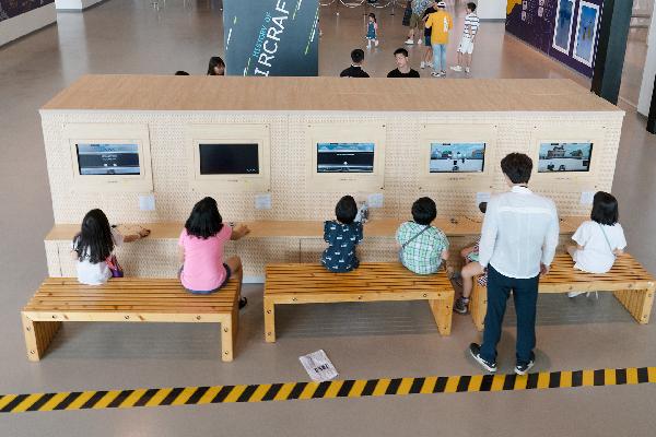 Aviation History Hall in the 1st floor of  Jeju Aerospace Museum