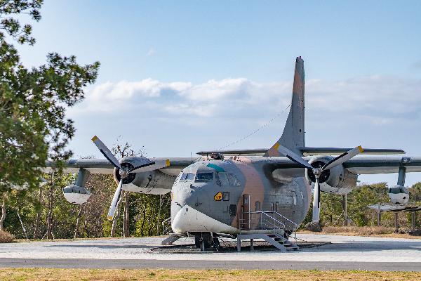 The outdoor exhibition hall in Jeju Aerospace Museum