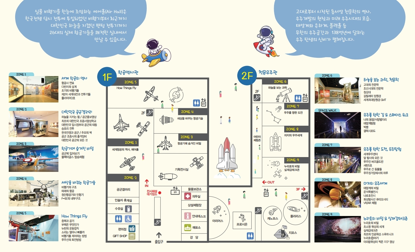 2024년 제주항공우주박물관 관람안내 리플릿